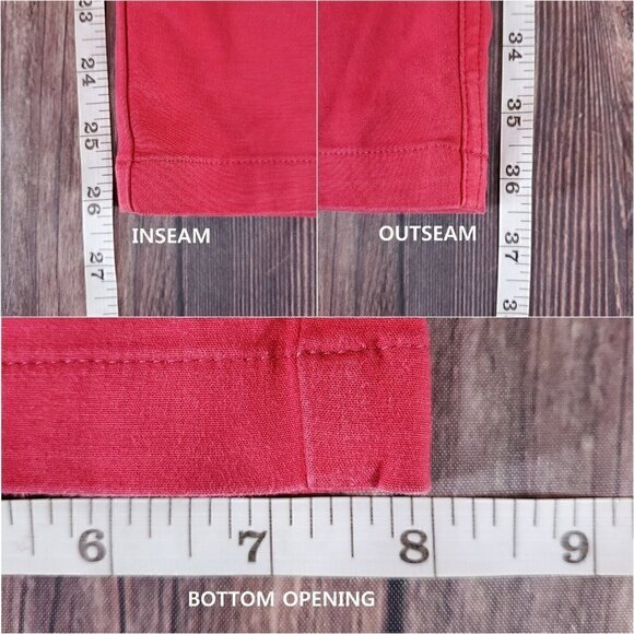 *Read Desc* St John Womens Size 4 Red 5 Pockets Straight Leg Pants Cotton Blend - Picture 15 of 15